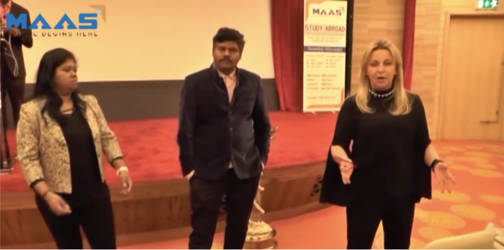 MAAS Study Abroad event — Career360 team with German representatives